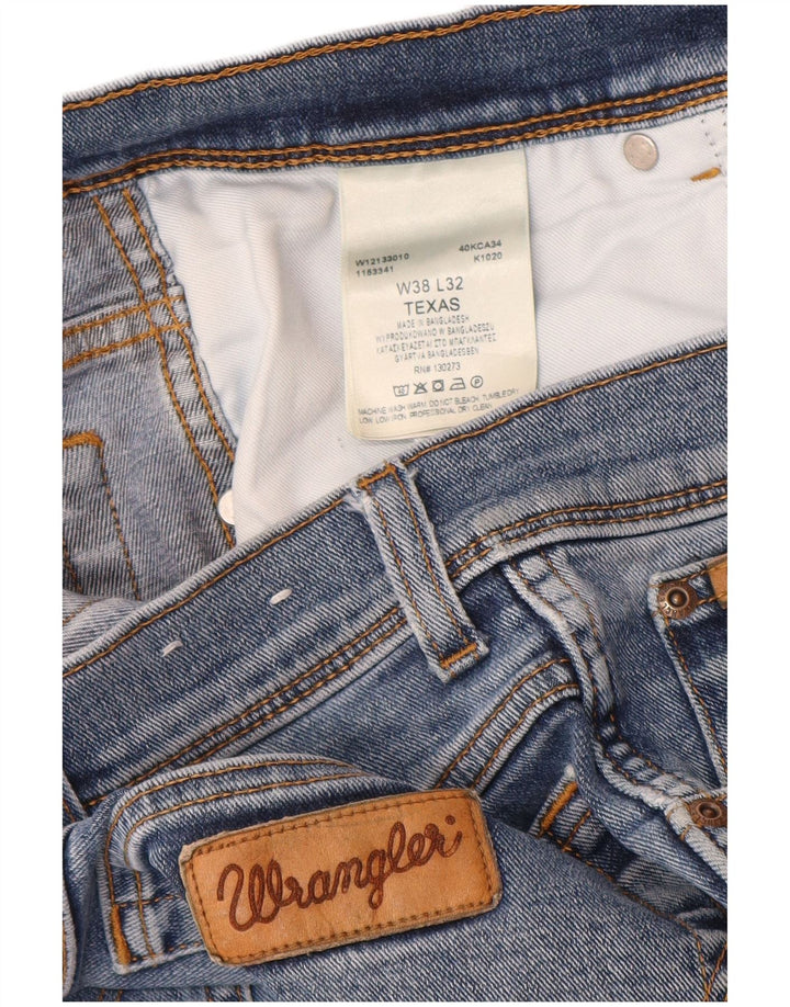 Wrangler Ανδρικό Texas Straight Jeans W38 L32 Μπλε βαμβακερό