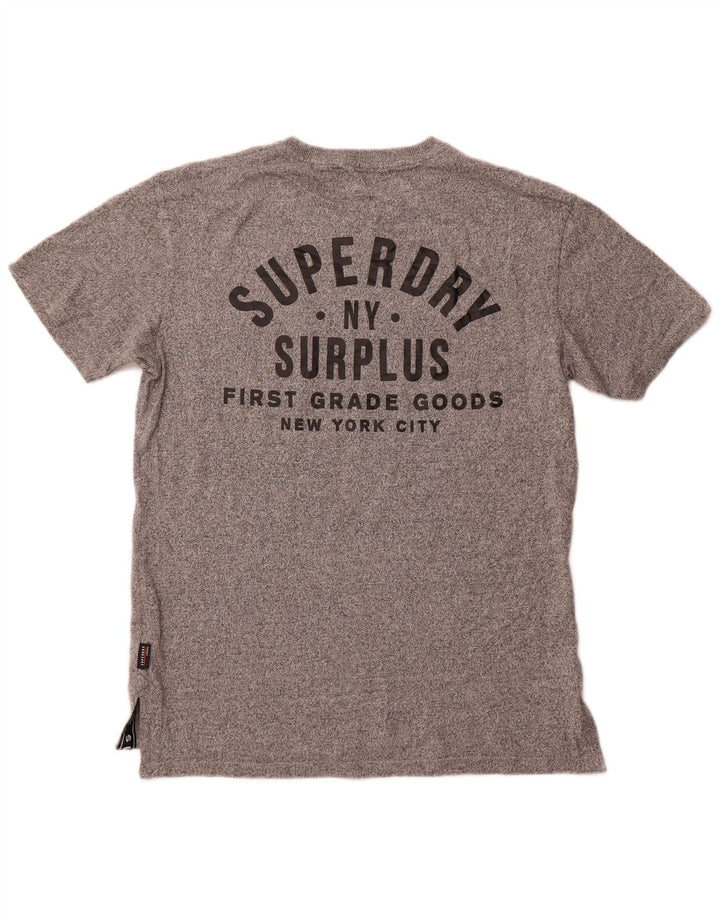 Ανδρικό γραφικό μπλουζάκι Superdry, Βαμβακερό, μεσαίο γκρι