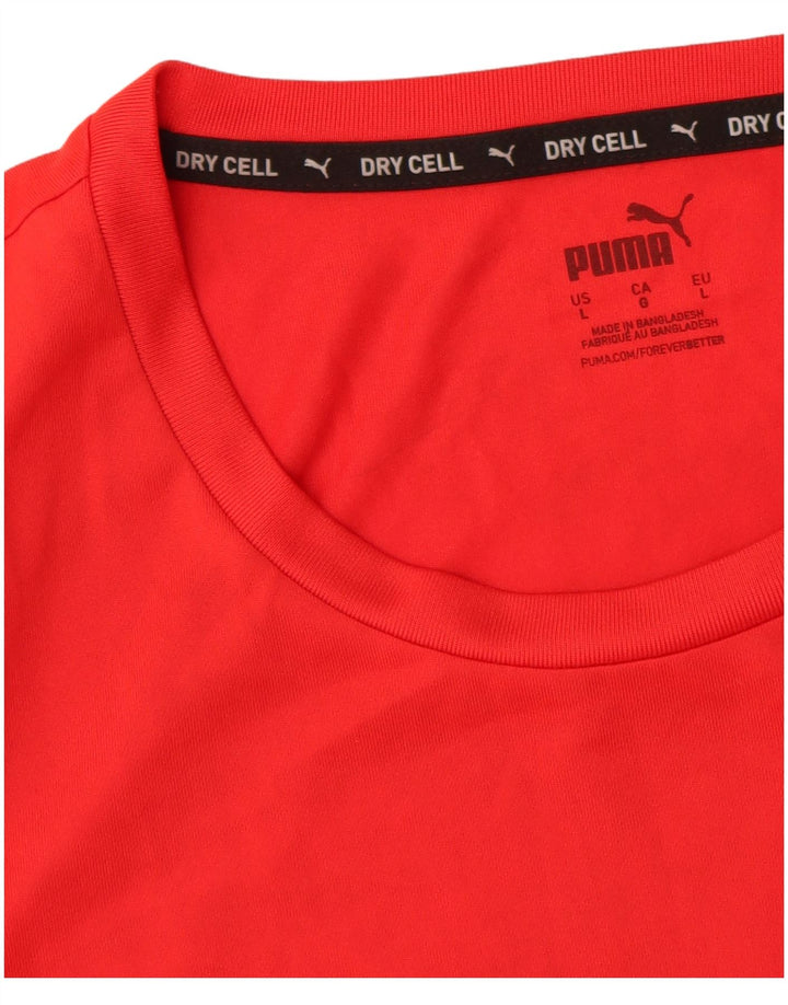 Ανδρικό T-Shirt Puma Top μεγάλο κόκκινο πολυεστέρα