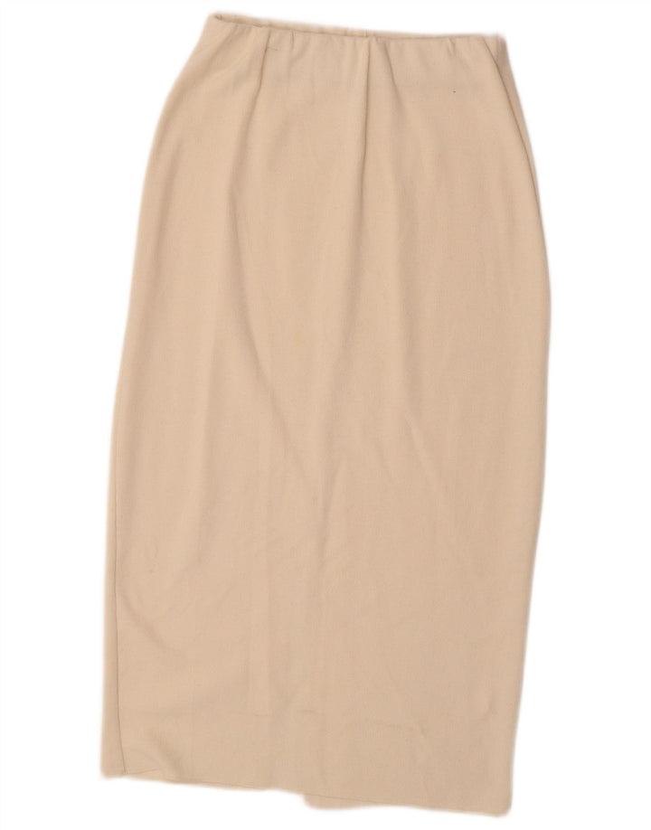 Zara Γυναικεία Πλεκτή Midi Φούστα Small W27 Off White