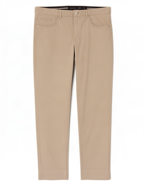 Ανδρικό Casual Παντελόνι Massimo Dutti EU 42 Large W32 L30 Beige Geometric