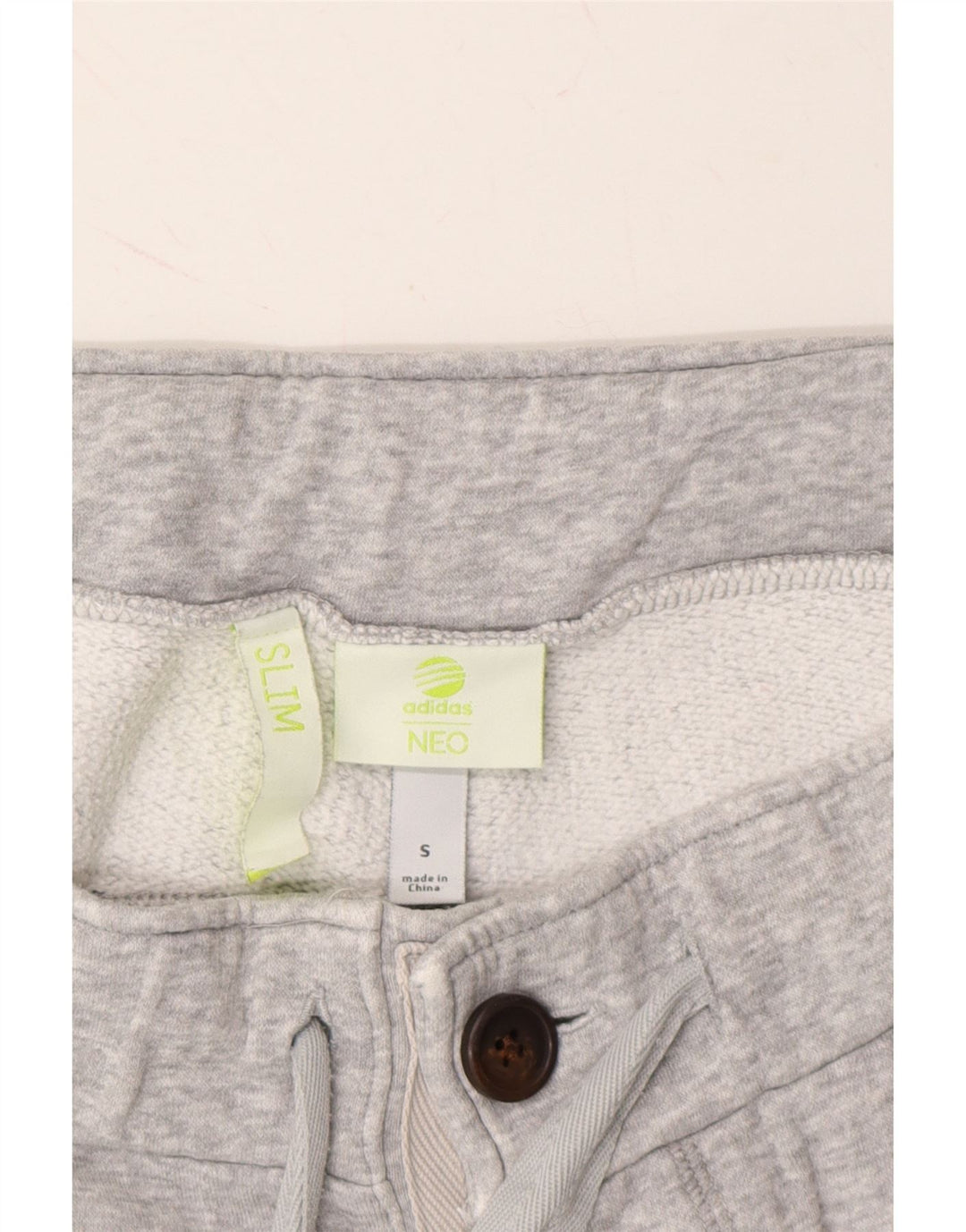ADIDAS Mens Slim Tracksuit Trousers Small  Grey Cotton Vintage Adidas and Second-Hand Adidas from Messina Hembry 