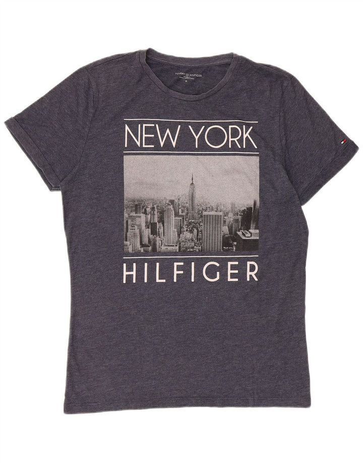 Ανδρικό γραφικό T-Shirt Tommy Hilfiger Top Medium Grey