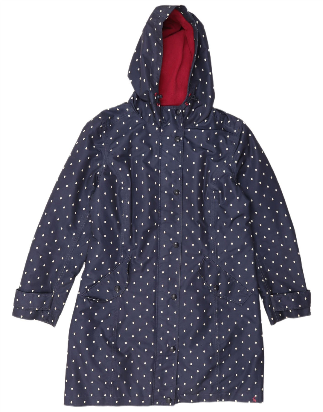 Joules γυναικείο αδιάβροχο με κουκούλα UK 14 Large Navy Blue Pot Pot Polyester