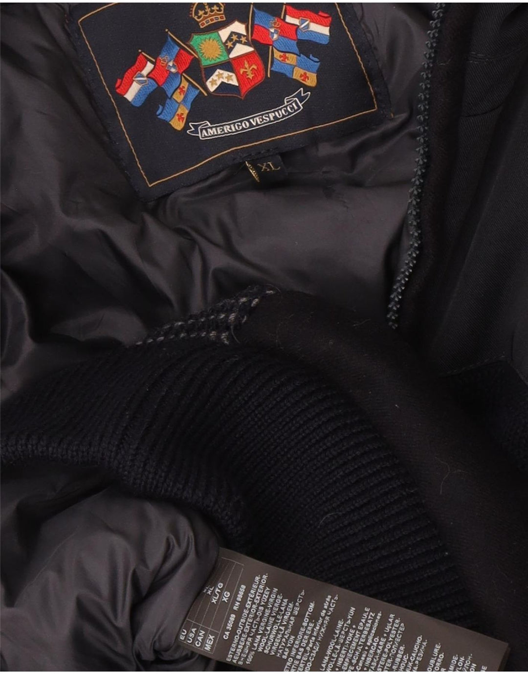 Ανδρικό μπουφάν Amerigo Vespucci Bomber UK 42 XL Navy Blue Polyester