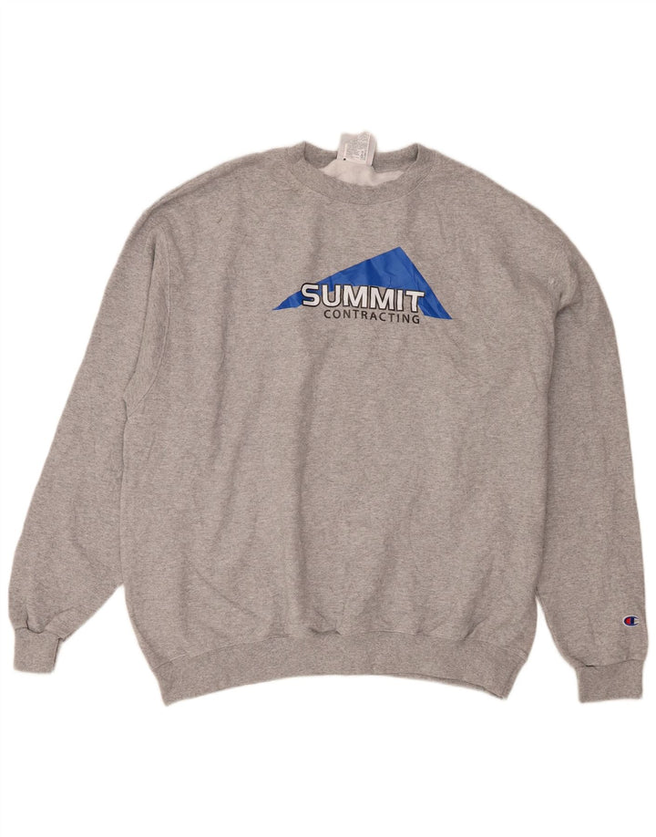 Champion Mens Summit Graphic Φούτερ Jumper XL Γκρι βαμβακερό