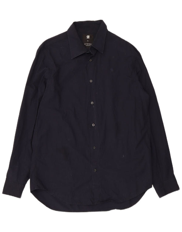 Ανδρικό πουκάμισο G-Star XL Navy Blue Cotton