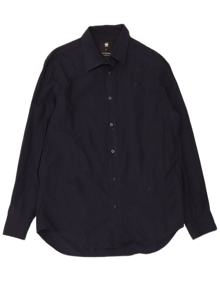 Ανδρικό πουκάμισο G-Star XL Navy Blue Cotton