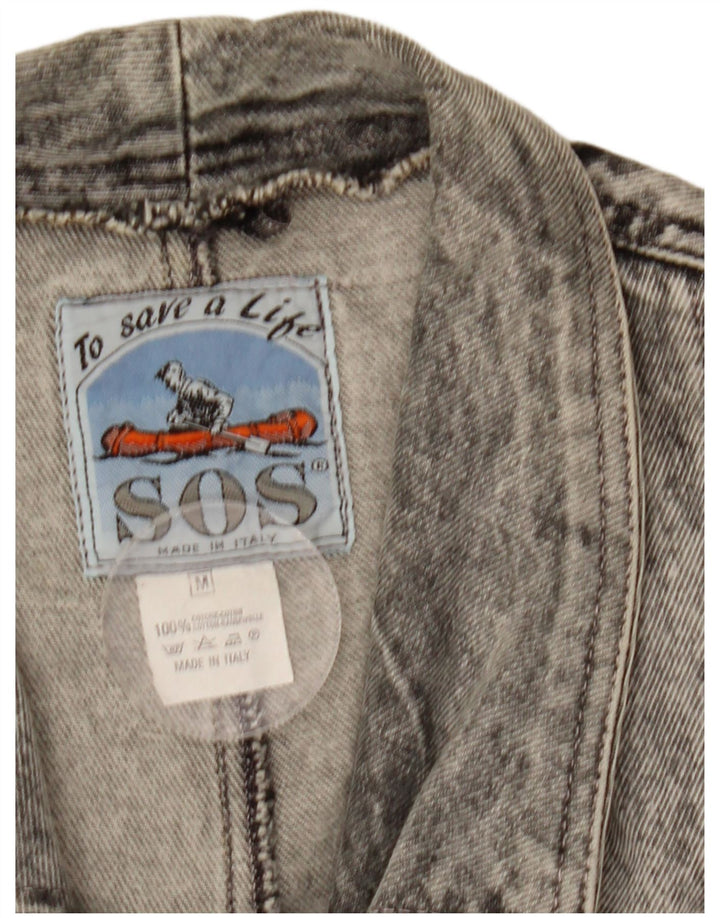 Ανδρικό τζιν μπουφάν Sos UK 38 Medium Grey Cotton