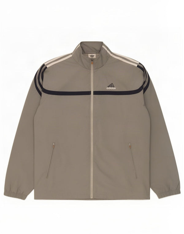 Ανδρική φόρμα γυμναστικής Adidas Top Jacket UK 40/42 Medium Grey Polyester