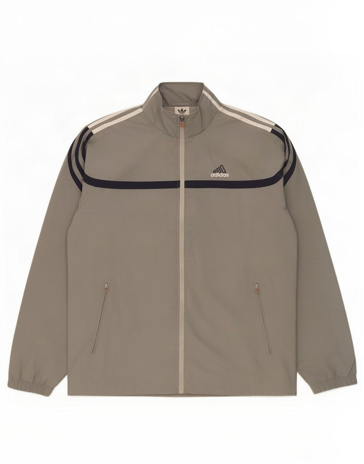 Ανδρική φόρμα γυμναστικής Adidas Top Jacket UK 40/42 Medium Grey Polyester