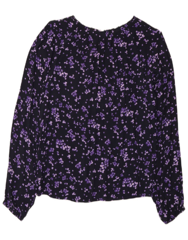 Γυναικεία μπλούζα C&A Top EU 38 Medium Purple Floral Viscose
