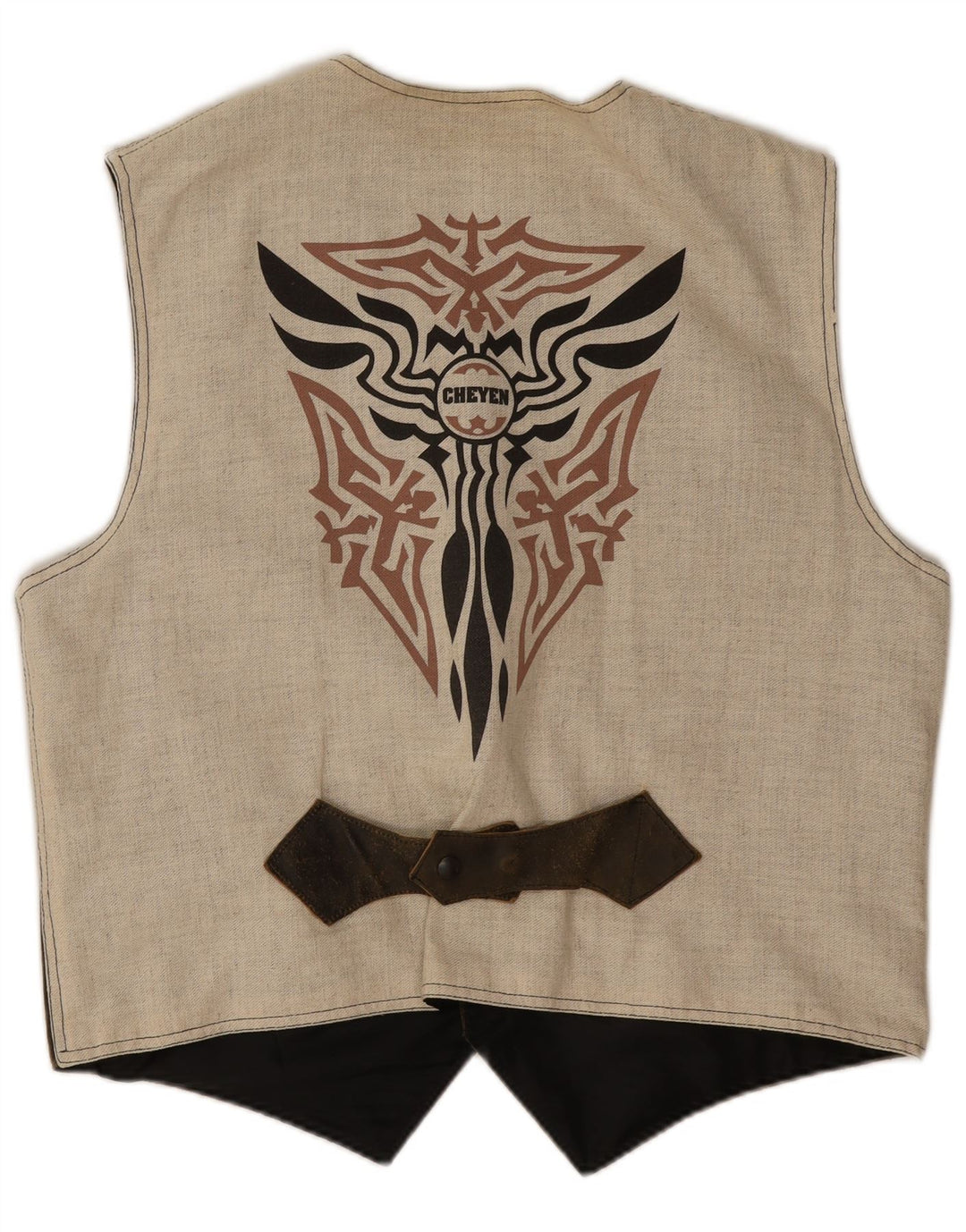 Vintage Ανδρικό Γραφικό Γιλέκο Μεγάλο Χακί