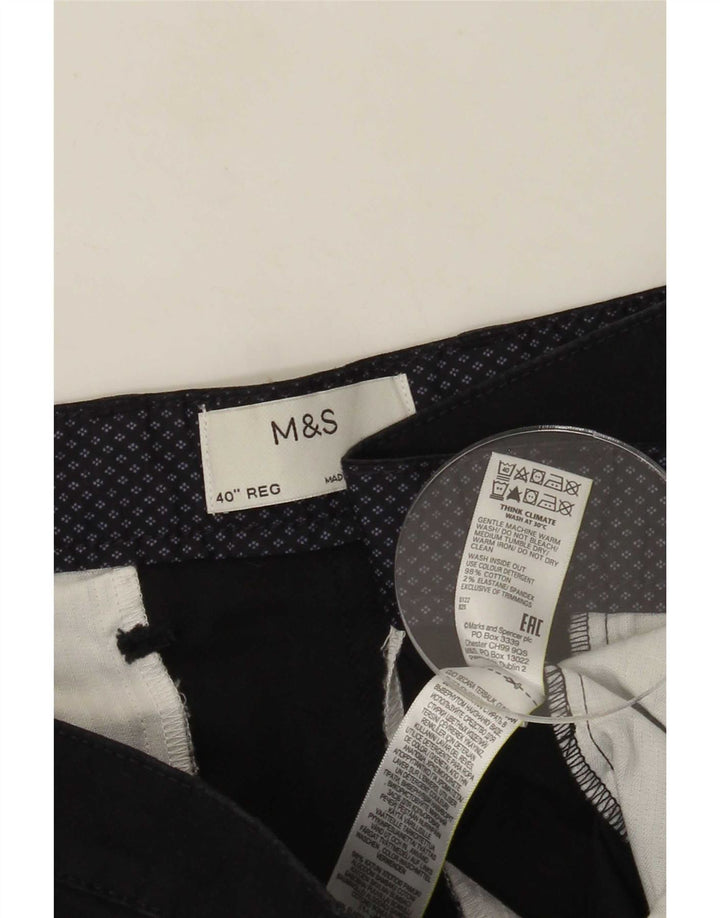 Ανδρικό σορτς Chino Marks & Spencer W40 XL Navy Blue Cotton