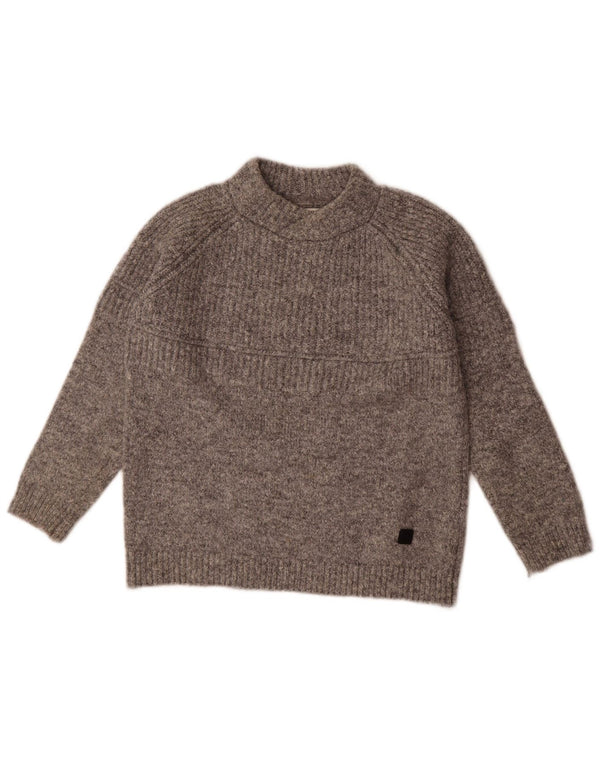 Πουλόβερ Zara Girls Turtle Neck Jumper 9-10 Years Grey Polyester
