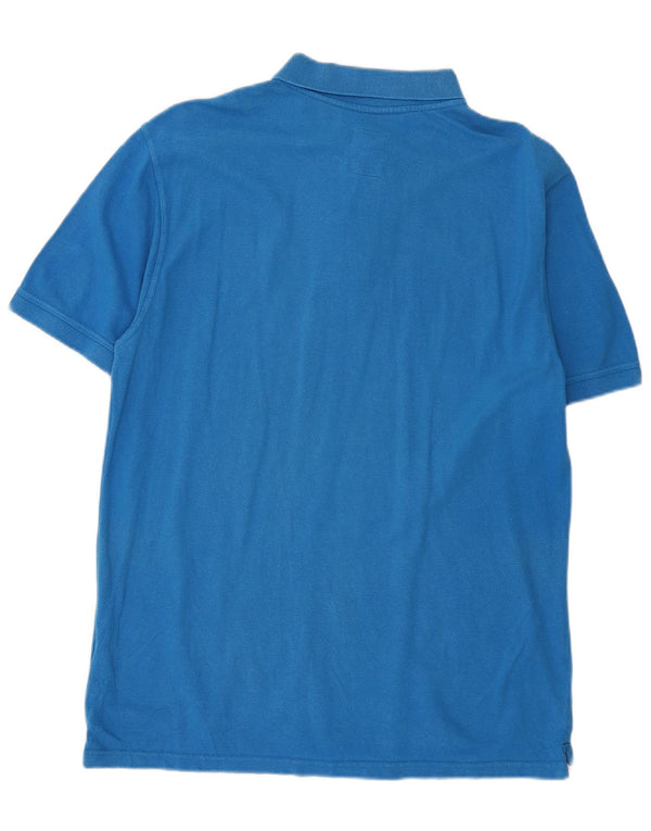 Crew Clothing Ανδρικό πουκάμισο πόλο μεγάλο μπλε βαμβακερό