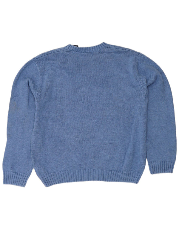Γυναικείο πουλόβερ Chaps Boat Neck Jumper UK 16 μεγάλο μπλε βαμβακερό