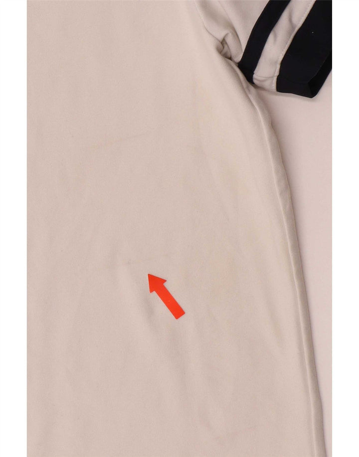 Ανδρικό μπλουζάκι πόλο Nike Dri Fit UK 38/40 μεσαίο λευκό πολυεστέρας