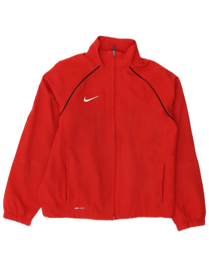 Μπουφάν NIKE Boys Dri Fit αθλητική φόρμα 8-9 ετών Μικρό κόκκινο πολυεστέρα