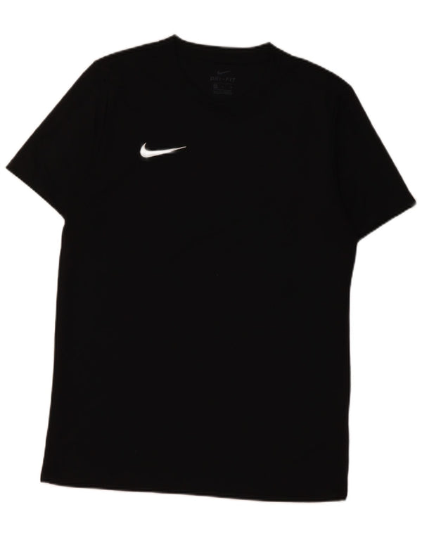 Nike Mens Dri Fit T-Shirt Top Medium Black Polyester