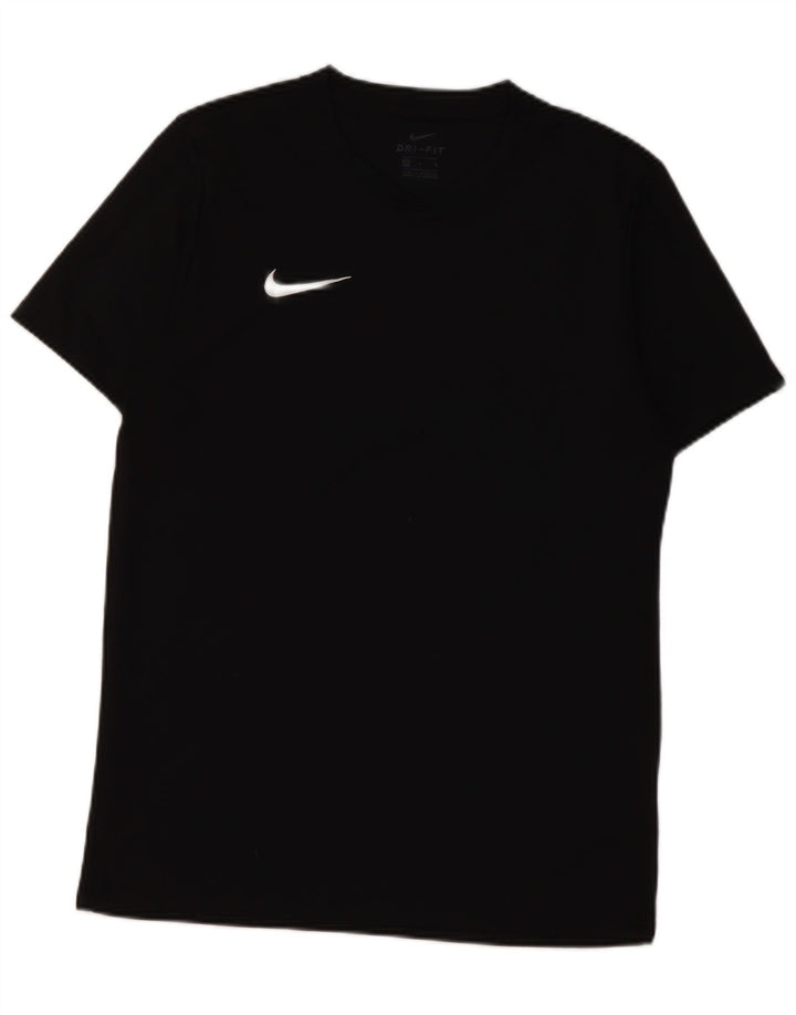 Ανδρικό T-Shirt Nike Dri Fit Top από μεσαίο μαύρο πολυεστέρα