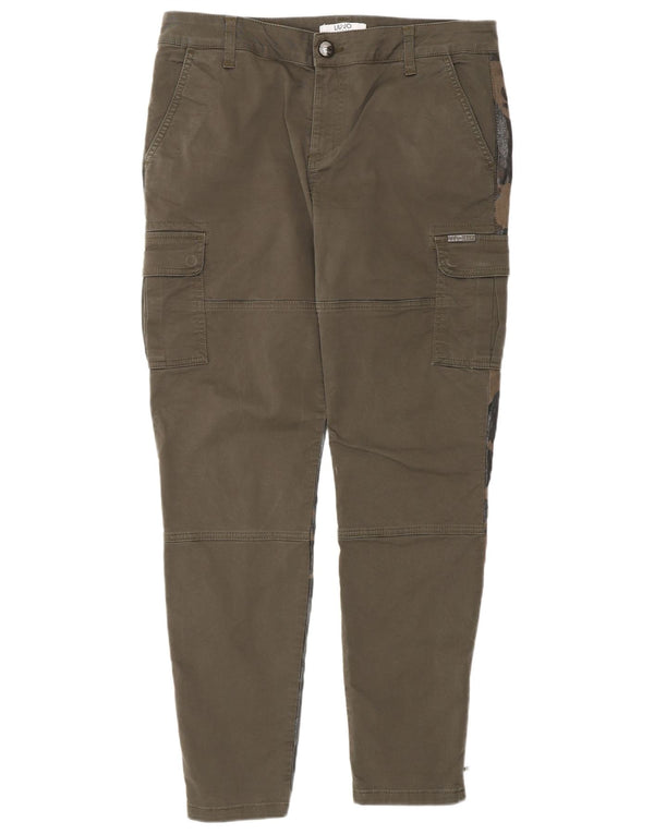 Liu Jo Γυναικείο Slim Cargo Παντελόνι W31 L30 Χακί Καμουφλάζ Βαμβακερό