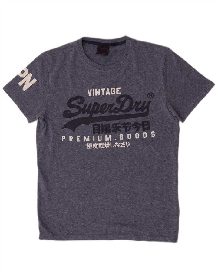 Ανδρικό γραφικό T-Shirt Superdry Top Μεσαίο γκρι βαμβακερό