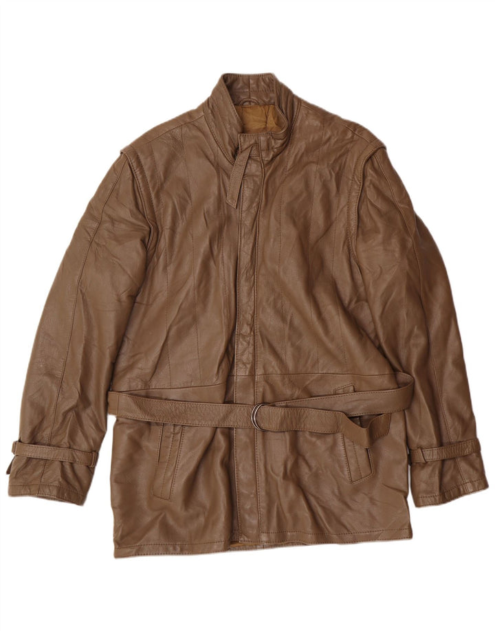 Pelle Moda Ανδρικό Δερμάτινο Μπουφάν UK 36 Small Brown