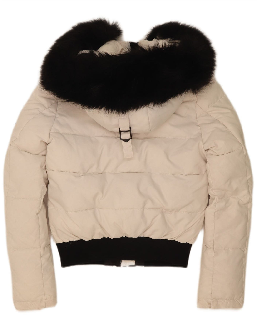 Superdry γυναικείο μπουφάν με κουκούλα μεγάλου μεγέθους με επένδυση UK 8 Small White Colourblock