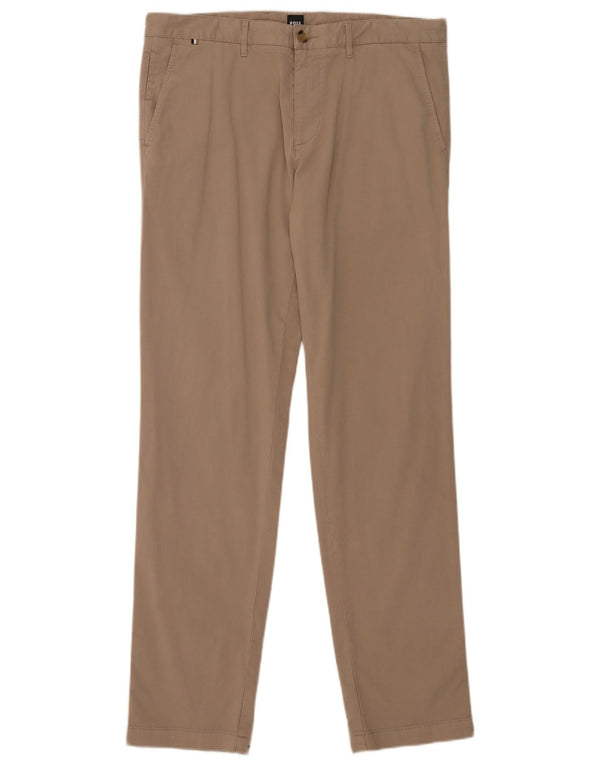 Ανδρικό παντελόνι Chino Hugo Boss Slim EU 48 Medium W32 L33 Beige βαμβακερό