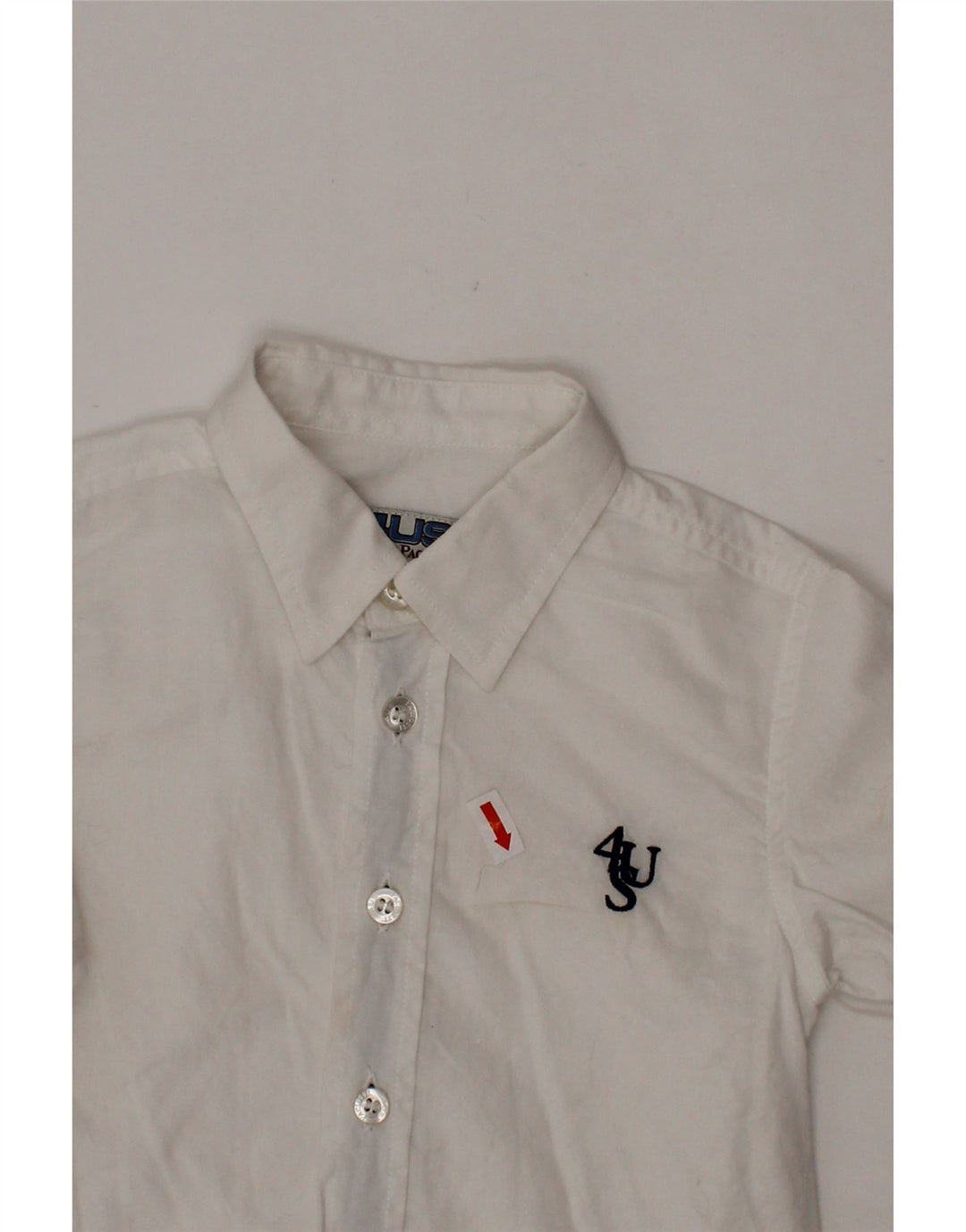 CESARE PACIOTTI 4US Βρεφικό πουκάμισο για αγόρια 9-12 μηνών Λευκό βαμβακερό