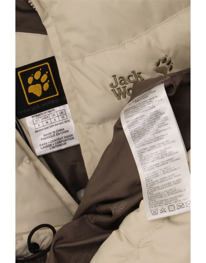 Jack Wolfskin γυναικείο μπουφάν με κουκούλα UK 10 Small Beige Polyamide