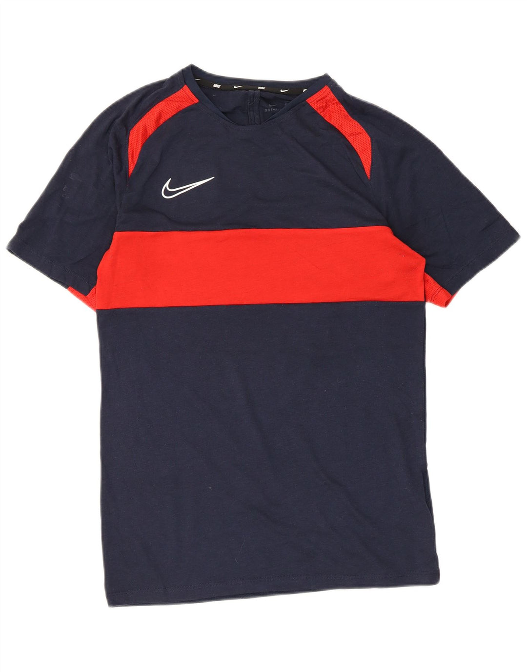 Ανδρικό μπλουζάκι Nike Dri Fit T-Shirt Small Blue Navy Colourblock Πολυεστέρας