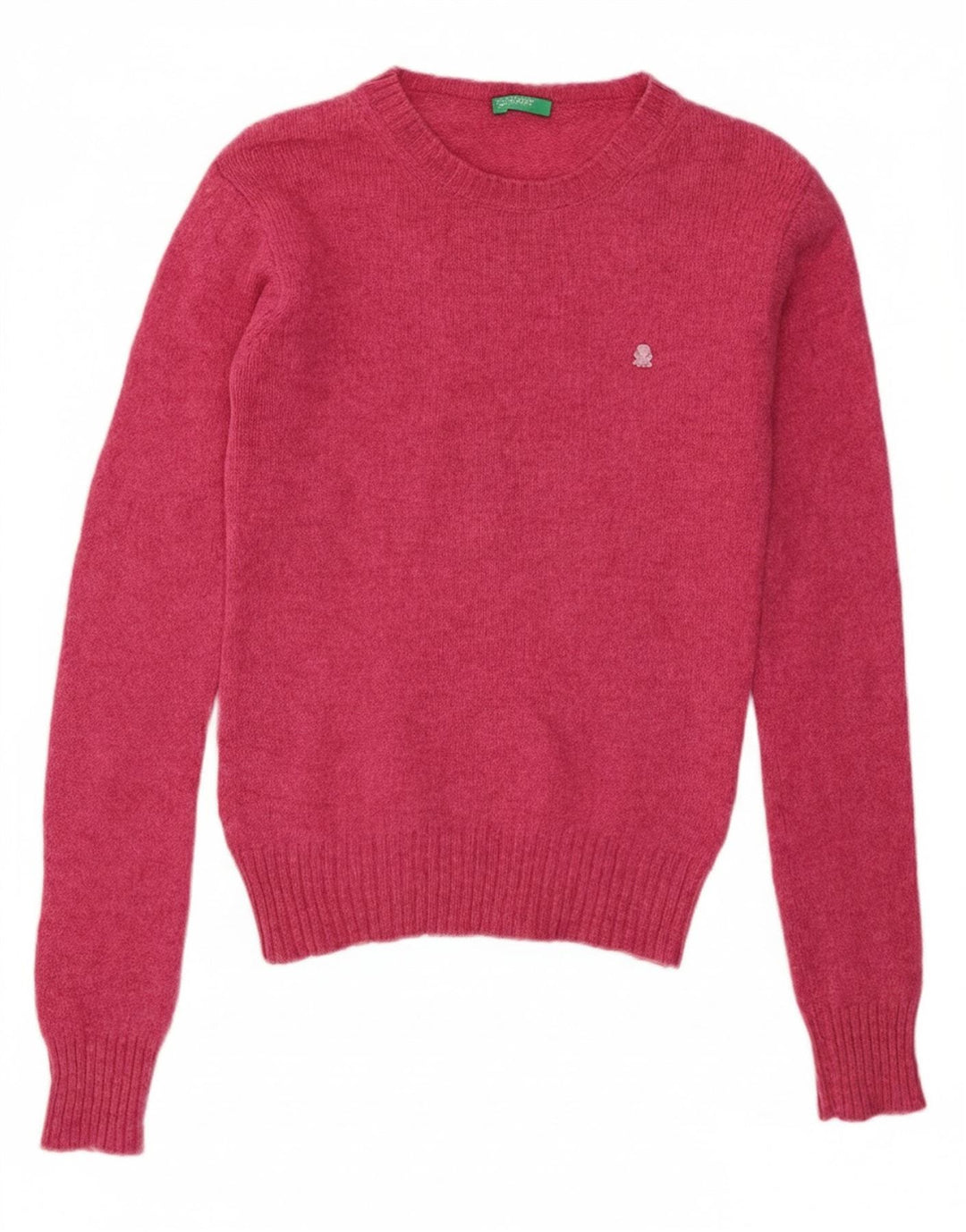 Γυναικείο πουλόβερ Benetton Crew Neck Jumper UK 8 Small Pink