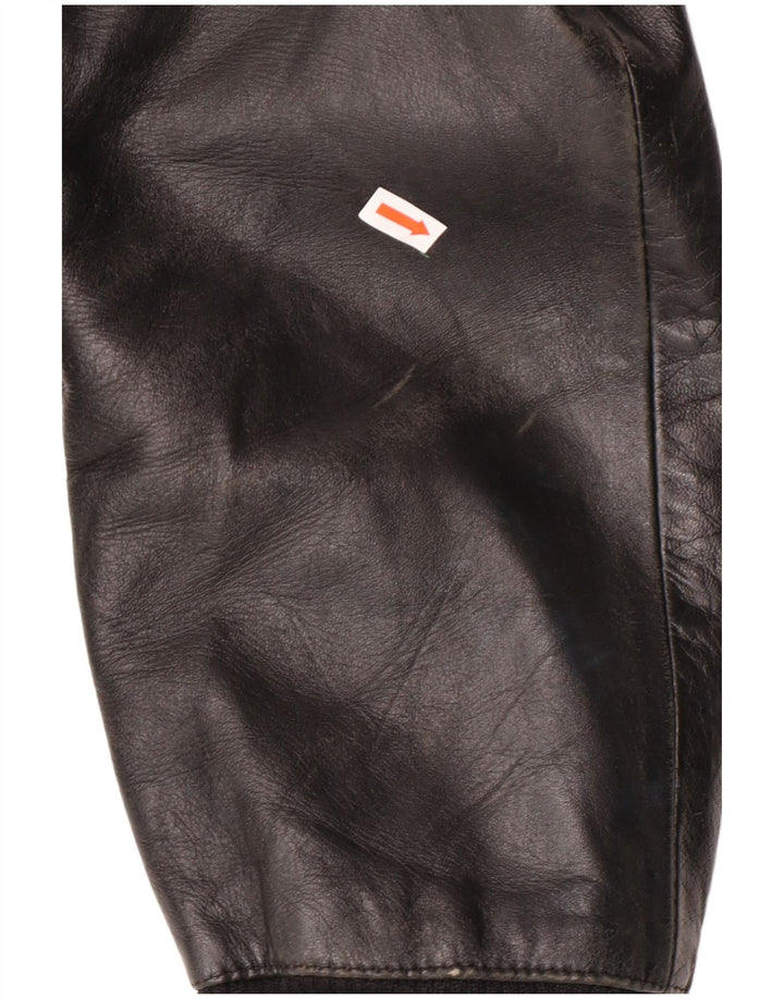 Vintage Ανδρικό Δερμάτινο Μπουφάν UK 38 Medium Black Classic