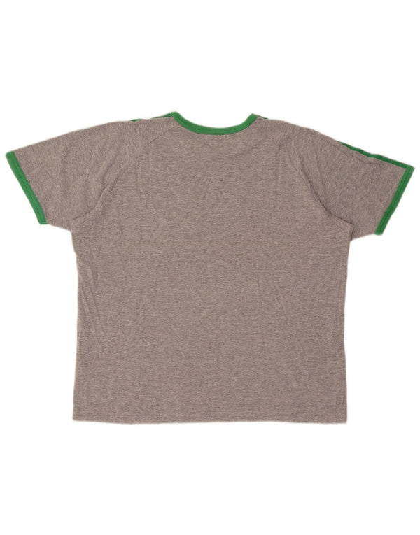 Adidas Mens T-Shirt Top XL Grey Cotton