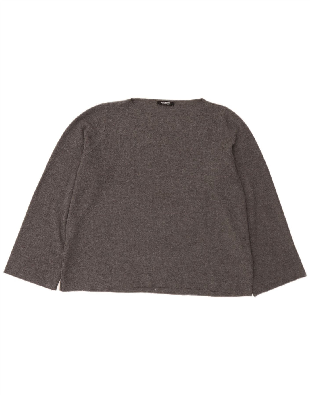 Zara Γυναικείο τοπ μακρυμάνικο UK 14 Medium Grey