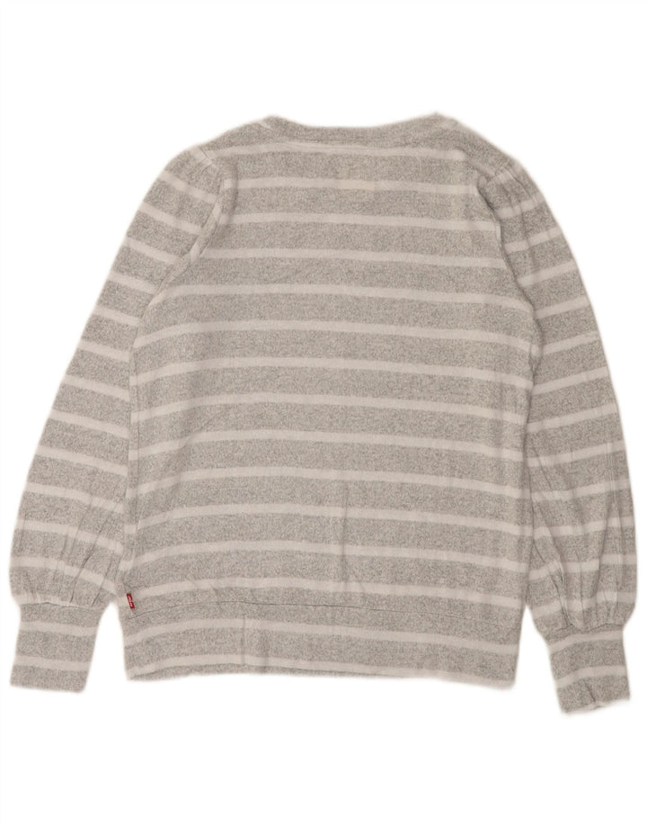 Levi's Girls Φούτερ Jumper 13-14 ετών Γκρι ριγέ βισκόζη