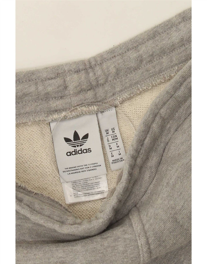 Ανδρικό αθλητικό σορτς Adidas από μεσαίο γκρι βαμβακερό