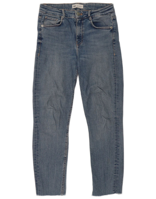 Zara Γυναικείο Cropped Jeans EU 36 XS W26 L24 Μπλε βαμβακερό