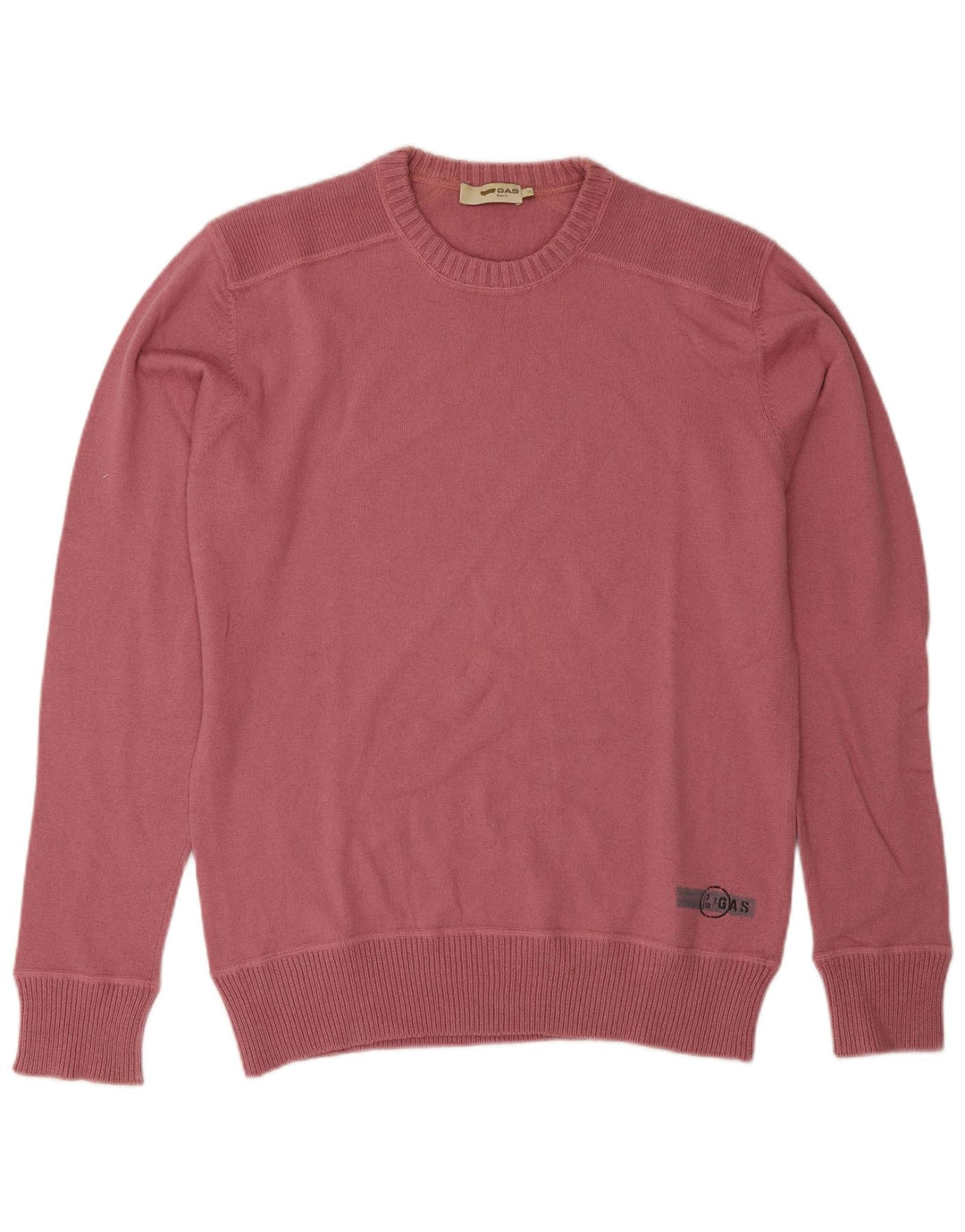 Πουλόβερ Gas Mens Crew Neck Jumper Μεγάλο ροζ μαλλί