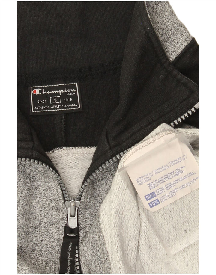 Ανδρικό γραφικό φούτερ με φερμουάρ Champion Jumper Μικρό Γκρι Colourblock