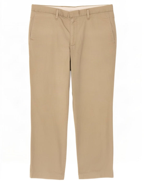 Marks & Spencer Ανδρικό ίσιο παντελόνι Chino W38 L29 Μπεζ βαμβακερό