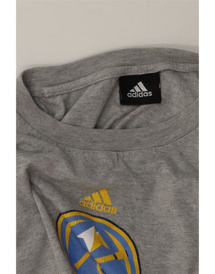 Adidas Ανδρικά γραφικά Ντένβερ Νάγκετς με μακρυμάνικο μπλουζάκι μεσαίου γκρι