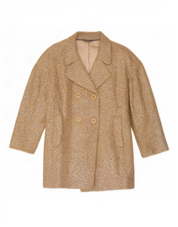 Marks & Spencer Γυναικεία παγιέτα Διπλό Παλτό UK 8 Small Beige