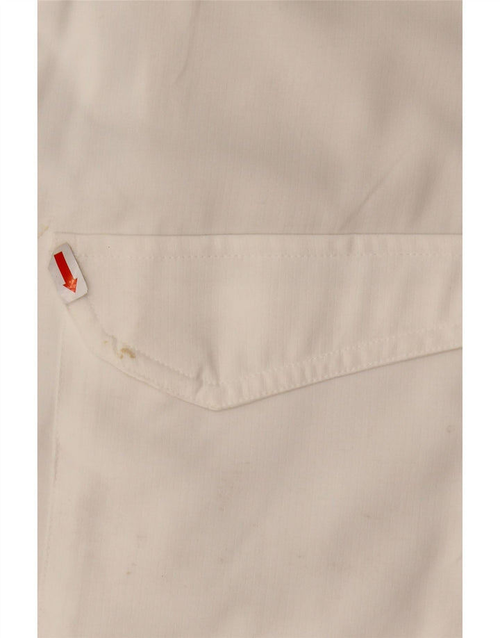 EDDIE BAUER Ανδρικό κοντομάνικο πουκάμισο XL λευκό πολυεστέρα