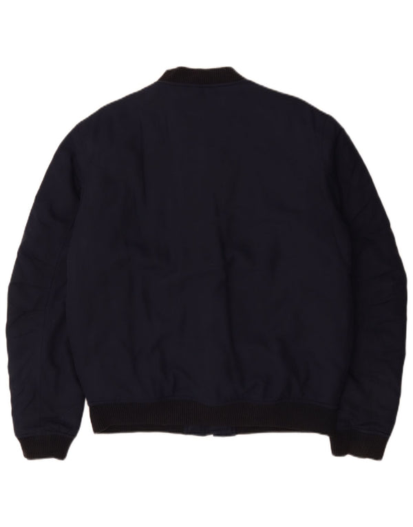 Jack Wills Ανδρικό Bomber Jacket UK 38 Medium Navy Blue Nylon
