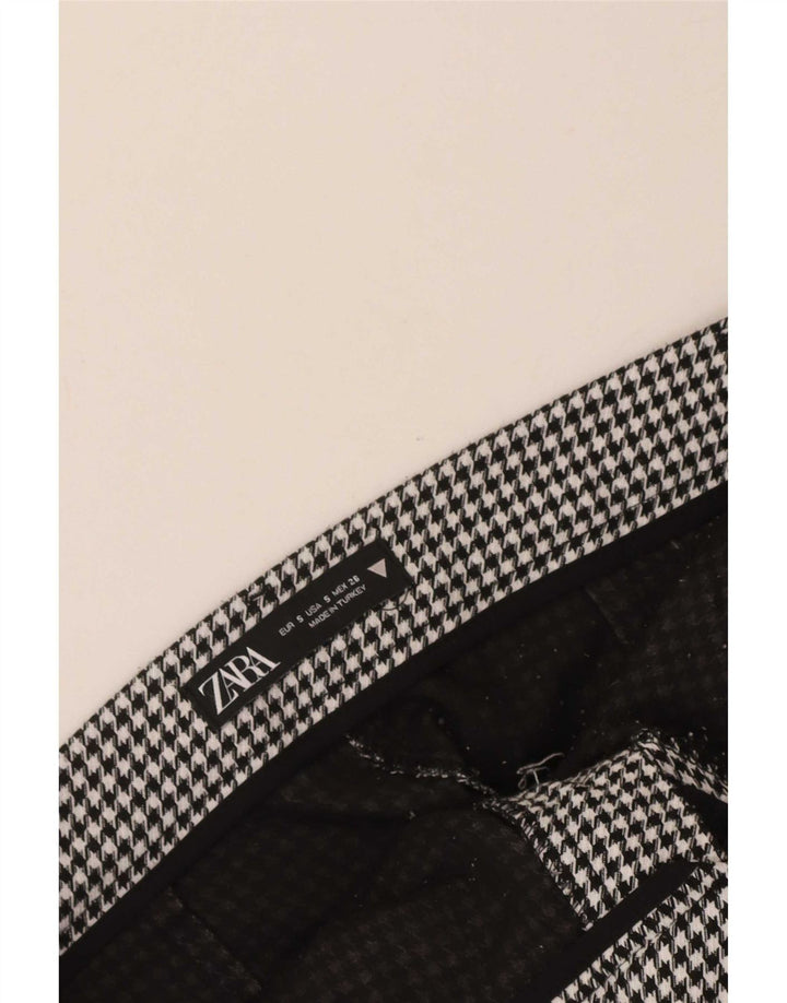 Zara Γυναικείο σορτς Chino Small W26 Black Houndstooth