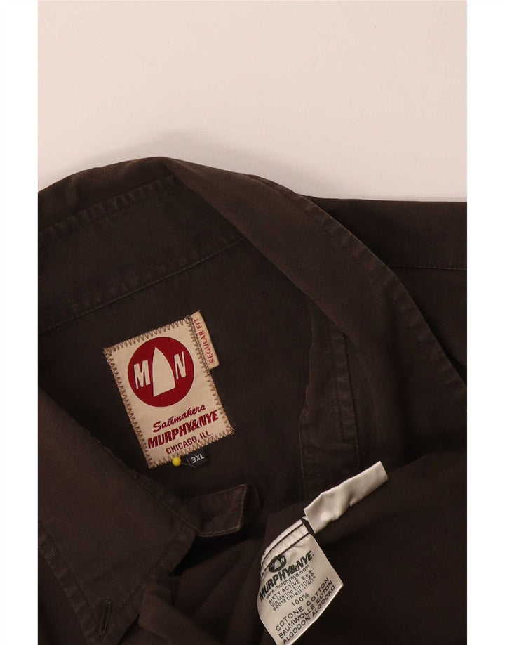 Ανδρικό πουκάμισο Murphy & Nye Sailmakers Regular Fit 3XL καφέ βαμβακερό