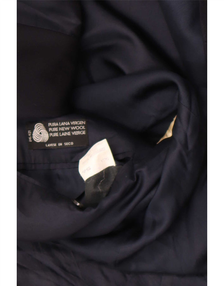 Vintage Ανδρικό Μπουφάν Blazer 2 Κουμπιών IT 54 2XL Μαύρο Μαλλί
